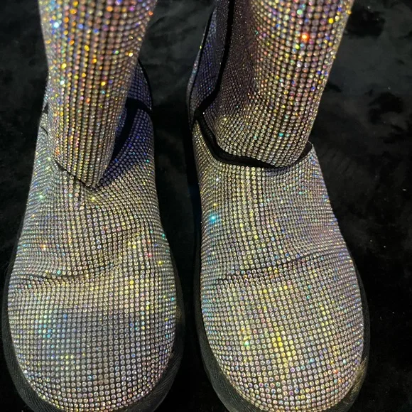 Sparkling bling bling rhinestone  Women's Winter Boots - Picture 4 of 6